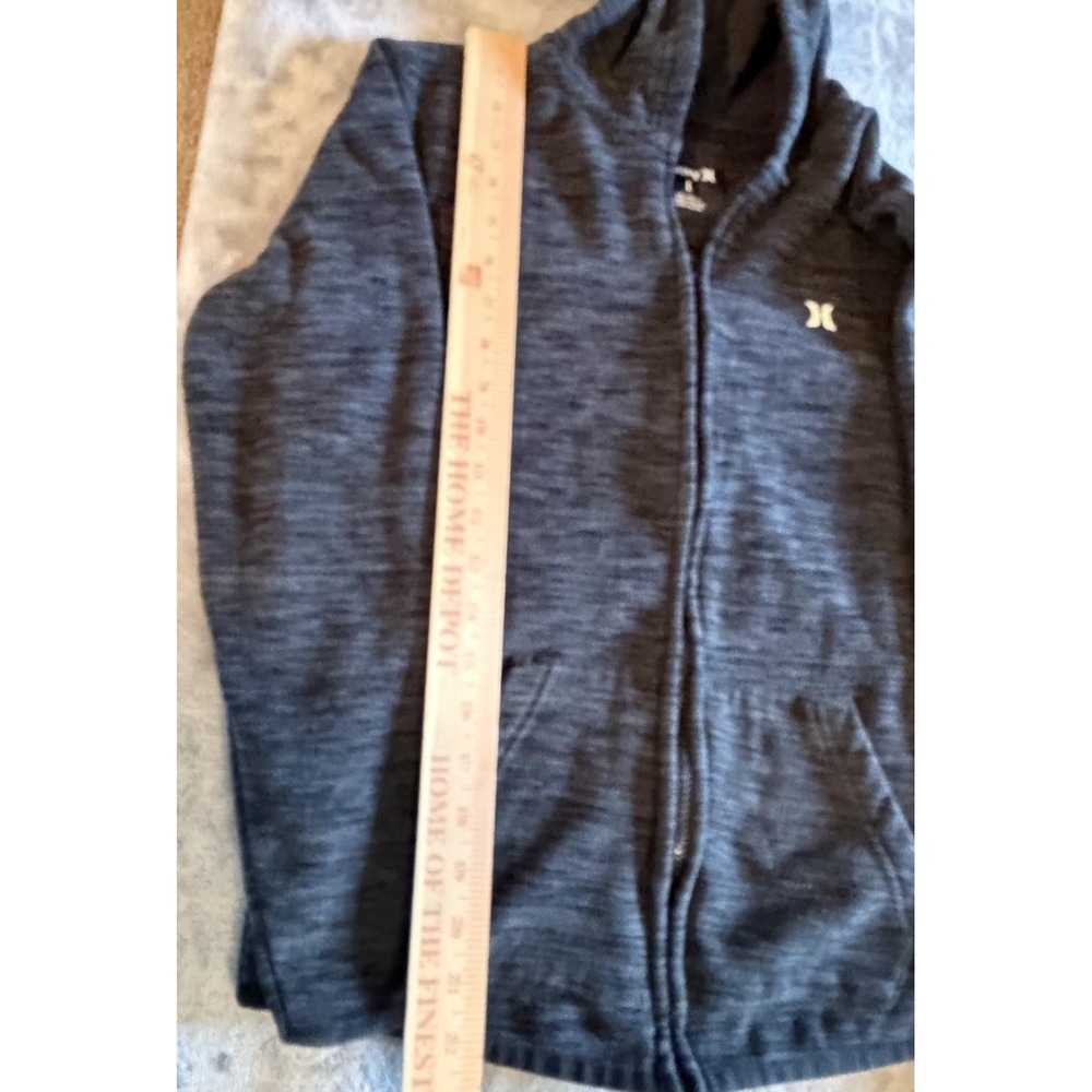 Hurley Zip Up Gray Hoodie Large